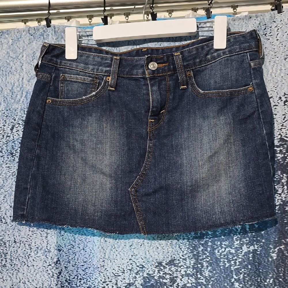 Levi's Blue Mini Skirt for Casual Nights